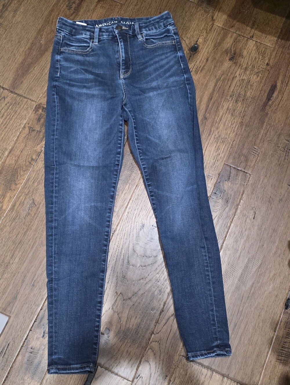 American Eagle Medium Wash Curvy High Rise